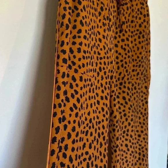 Joie Copper Daltona Drawstring Leopard Print Pants S - Picture 4 of 10